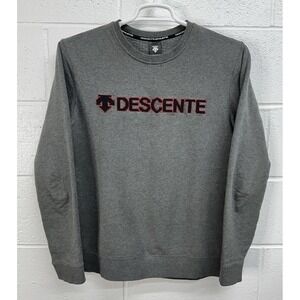 DESCENTE Crewneck Logo Sweatshirt / Men's Size Small